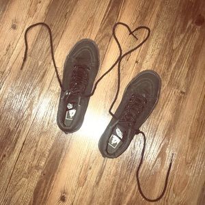 ALL BLACK High Top Vans for Women